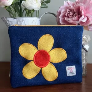 Harris Tweed Zipped Make-up Bag / Pouch