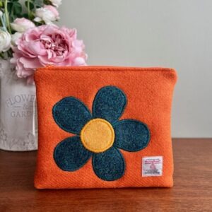 Harris Tweed Zipped Make-up Bag / Pouch