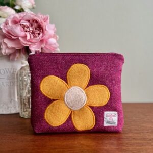 Harris Tweed Zipped Make-up Bag / Pouch