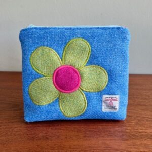 Harris Tweed Zipped Make-up Bag / Pouch