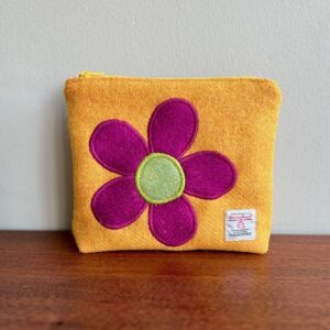Harris Tweed Zipped Make-up Bag / Pouch