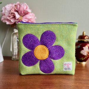 Harris Tweed Zipped Make-up Bag / Pouch