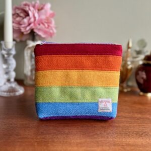 Harris Tweed Zipped Make-up Bag / Pouch